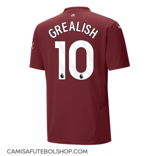 Camisa de time de futebol Manchester City Jack Grealish #10 Replicas 3º Equipamento 2024-25 Manga Curta